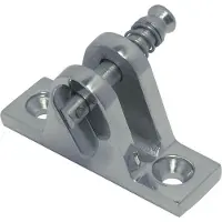 BREG RVS dekplaat 80gr. met uitneembare pin.