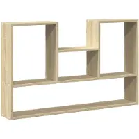 vidaXL Wandschap 99x15x60 cm bewerkt hout sonoma eikenkleurig