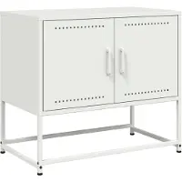 vidaXL Tv-meubel 68,5x39x60,5 cm staal wit