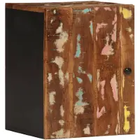 vidaXL Badkamerwandkast 38x33x48 cm massief recycled hout
