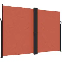 vidaXL Windscherm uittrekbaar 220x1200 cm terracottakleurig
