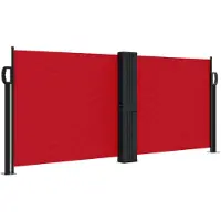 vidaXL Zijmarkies, uitschuifbaar, rood, 100x1000 cm