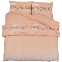 vidaXL Dekbedovertrekset 200x220 cm katoen roze