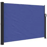 vidaXL Windscherm uittrekbaar 140x500 cm blauw