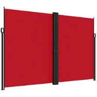 vidaXL Windscherm uittrekbaar 220x1000 cm rood