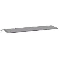 vidaXL Tuinbankkussen 200x50x7 cm oxford stof grijs