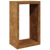 vidaXL Brandhoutrek 60x40x100 cm weervast staal