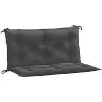 vidaXL Tuinbankkussens 2 st 100x50x7 cm stof gemêleerd antracietkleur