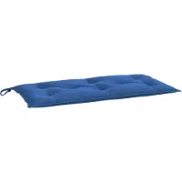 vidaXL Tuinbankkussen 110x50x7 cm stof blauw