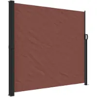 vidaXL Windscherm uittrekbaar 180x500 cm bruin