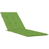 vidaXL Terrasstoelkussen (75+105) x 50 x 4 cm stof gemêleerd groen