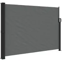 vidaXL Uitschuifbaar zijluifel antraciet 140x600 cm