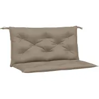 vidaXL Tuinbankkussens 2 st 100x50x7 cm oxford stof taupe