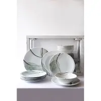 Hermia Concept 24-delige dinerset Elora porselein | porselein multicolour 6x6 cm sleutelhangers | NADUVI