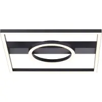 Brilliant Plafondlamp Maureen 40 x 40cm zwart