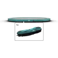 Berg Trampoline Rand ovaal Champion Grand inground 470x310 cm Groen