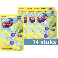 Glorix 7x Toiletblok Power Clean Citroen 2 stuks