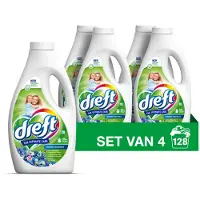 Dreft 4x Vloeibaar Wasmiddel Ochtendfris 32 Wasbeurten 1,4 Liter