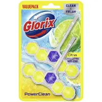 Glorix Toiletblok Power Clean Citroen 2 Stuks