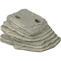 Terra Della Krekelrots - Voederrots voor Reptielen met Tunnels - Stimuleert Jachtgedrag - 21x17x11cm - Grijs