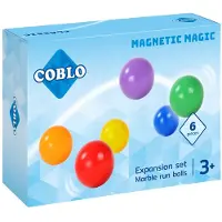 Coblo knikkerbaan ballen 6 stuks