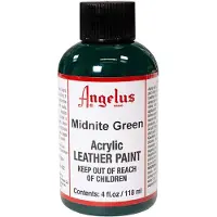 Angelus Leather Acrylic Paint - textielverf voor leren stoffen - acrylbasis - Midnight Green - 118ml
