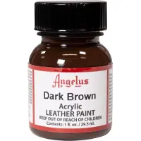 Angelus Leather Acrylic Paint - textielverf voor leren stoffen - acrylbasis - Dark Brown - 29,5ml