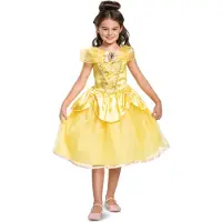 Disguise DISNEY Prinses - BEAUTY & THE BEAST, Belle Deluxe , Maat M (7-8 jaar), Meisjes
