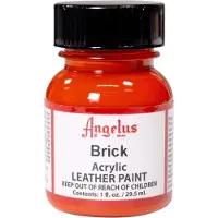 Angelus Leather Acrylic Paint - textielverf voor leren stoffen - acrylbasis - Brick Orange - 29,5ml