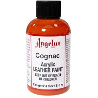 Angelus Leather Acrylic Paint - textielverf voor leren stoffen - acrylbasis - Cognac - 118ml
