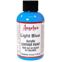 Angelus Leather Acrylic Paint - textielverf voor leren stoffen - acrylbasis - Light Blue - 118ml