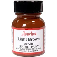 Angelus Leather Acrylic Paint - textielverf voor leren stoffen - acrylbasis - Light Brown - 29,5ml