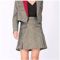 Smart & Joy Korte rok met patchzakken en brede ruche