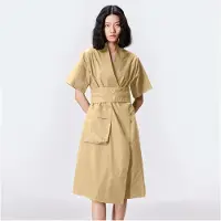 Smart & Joy Katoenen kimono wrap jurk