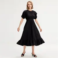Smart & Joy Trapeze -jurk met gepofte mouwen