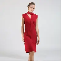 Smart & Joy Stretch suede jurk