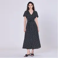 S&J Weekends Polka stip flard shirt-jurk