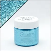 Angelus Glitterlites - Hemels Blauw - 29,5 ml Glitter verf voor leer (Sky Blue)