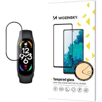 Wozinsky Serie - Xiaomi Mi Band 7 Gehard Glas Schermbeschermer - Full Glue - Zwarte Rand
