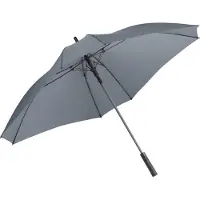 FARE Jumbo 2393 vierkante xl paraplu grijs - xxl - stormbestendig - stormvast - windproof - windbestendig - stormparaplu - winddicht - extra sterk - twee persoons