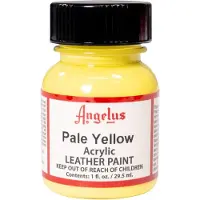Angelus Leather Acrylic Paint - textielverf voor leren stoffen - acrylbasis - Pale Yellow - 29,5ml