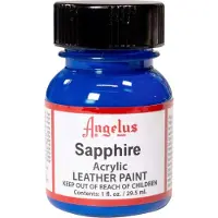 Angelus Leather Acrylic Paint - textielverf voor leren stoffen - acrylbasis - Sapphire - 29,5ml