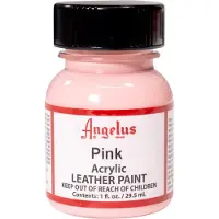 Angelus Leather Acrylic Paint - textielverf voor leren stoffen - acrylbasis - Pink - 29,5ml