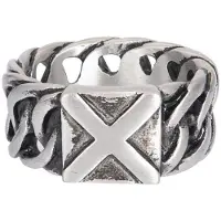 Ixxxi Men Herenring Hummer Mat Zilver
