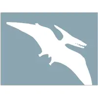 PosterMonkey Poster 160x120 cm - Dino - Pteranodon - Dinosaurus - Blauw - Posters - Kamer decoratie accessoires - Wanddecoratie kinderkamer - Muurdecoratie babykamer