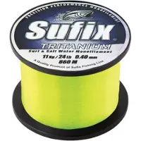Sufix Tritanium 1/4 Lb Spoel | Neon Chartreuse 0.33mm Neon Chartreuse