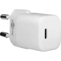 Goobay USB-C snellader Nano | 1 poort | 30W | GaN | Power Delivery | Wit