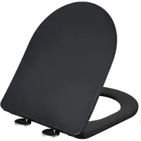 Xellanz Nibiru toiletzitting softclose en quick release mat zwart