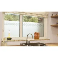 Patifix Raamfolie patroon rand semi transparant 45 cm x 2 meter zelfklevend - Raamstickers