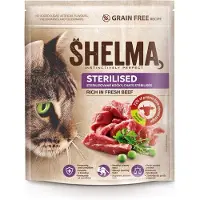 Shelma Premium Kattenvoer - Kattenbrokken rijk aan Verse Rund - 1.4kg